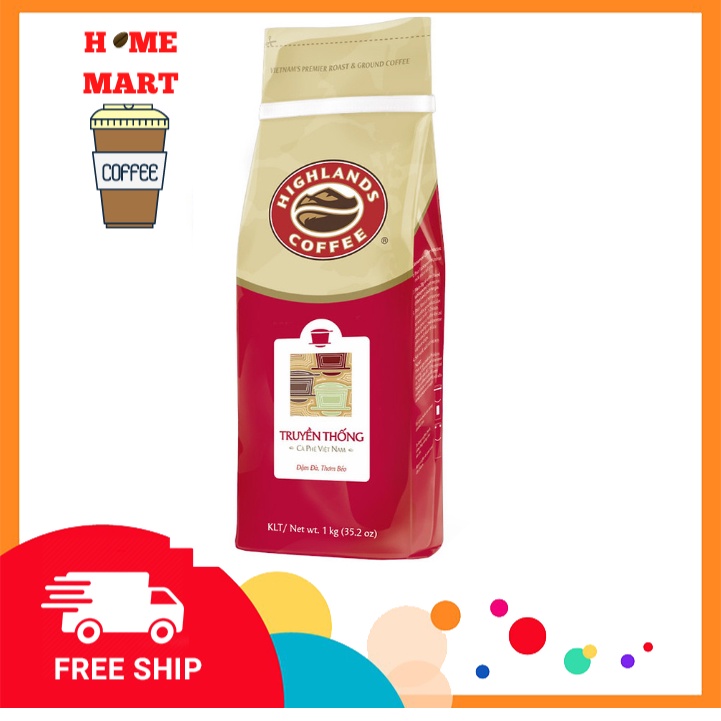 Cà phê bột Truyền thống Highland Coffee 1kg (4/24)