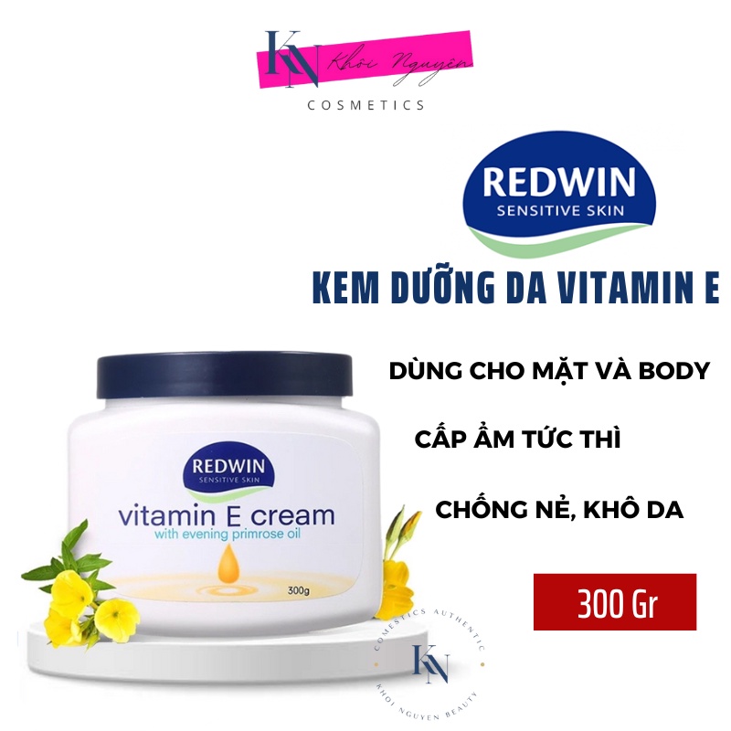 Kem Dưỡng Da Vitamin E Redwin Úc Kem Dưỡng Ẩm Úc Hũ 300gr