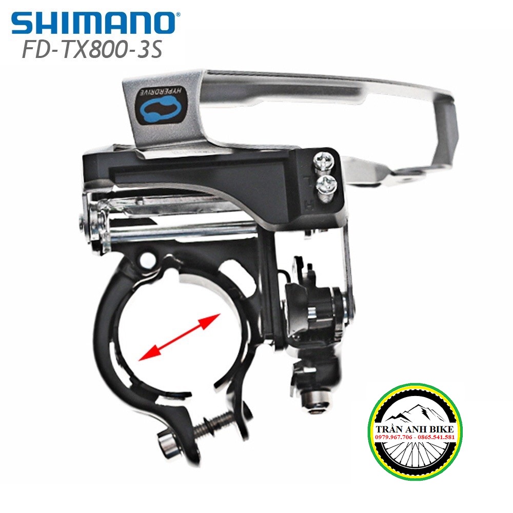 Sang đĩa  xe đạp SHIMANO TOURNEY FD TX800 - Hàng chính Hãng