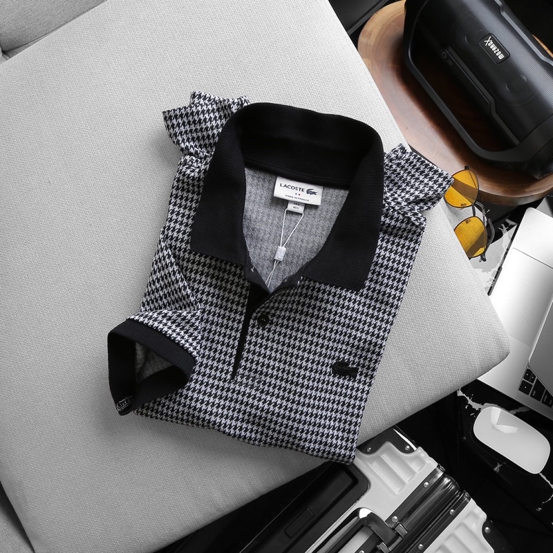 Áo Polo cá sấu monogram