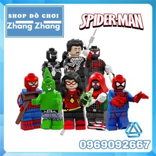 Đồ chơi Xếp hình Space Knight Venom - Punk Hulk - Spider Man - Miles Morales - Black Lantern Minifigures POGO PG8198