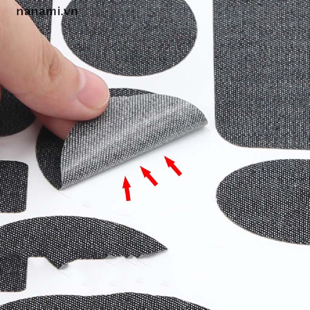 Miếng Vá Quần Áo / Áo Khoác Phao Màu Đen / Xanh Dương Có Thể Giặt Lại nanami