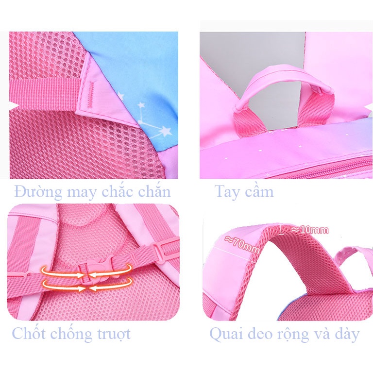Balo nữ thời trang Hàn Quốc, balo học sinh cấp 2, cấp 3, sinh viên chất liệu siêu nhẹ,siêu bền