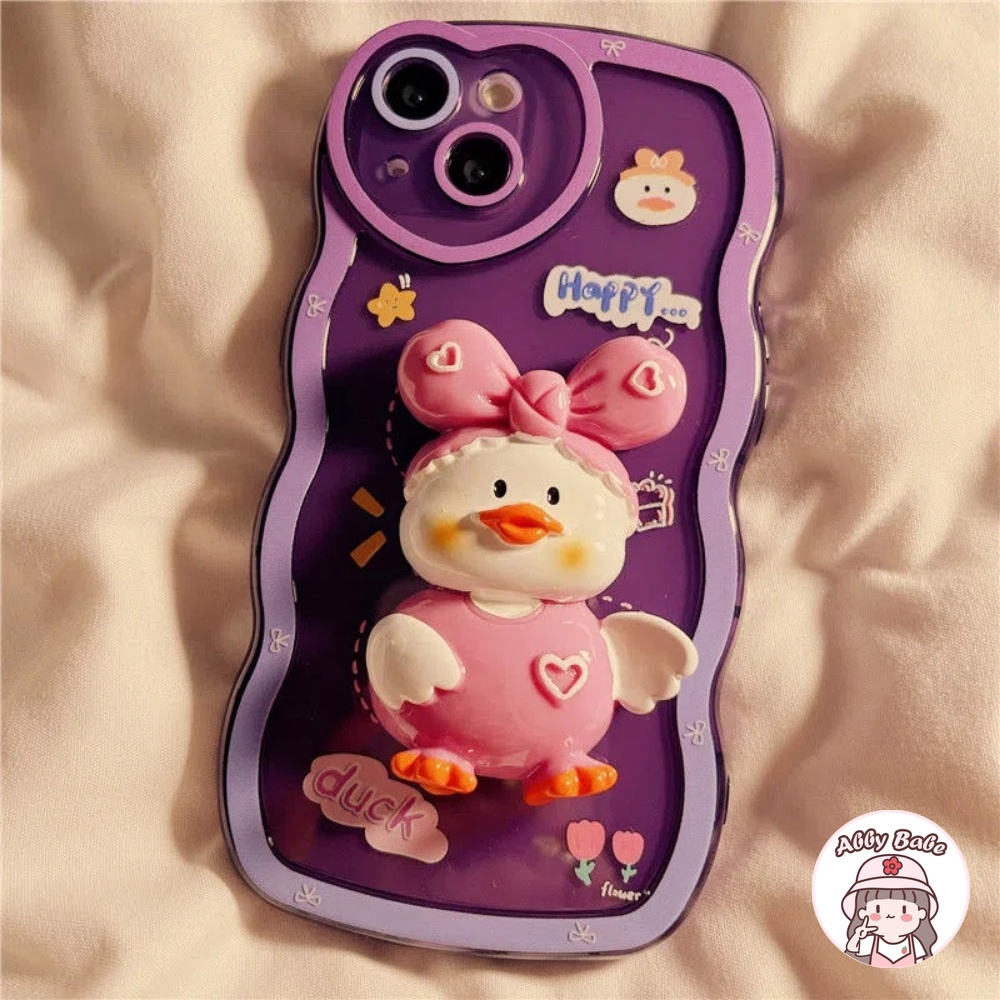 Ốp Điện Thoại TPU Mềm Chống Sốc Hình Chú Vịt 3D Cho Iphone 14 Pro Max 11 7Plus 13 12 11 Pro Max X XS 12 13 XR