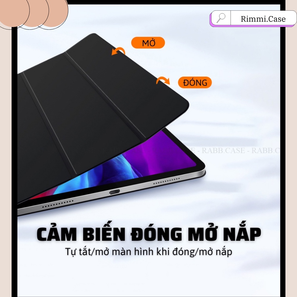 Bao da Smart Folio Magneto siêu mỏng, mặt lưng nam châm từ tính cho  Air 4/5, Pro 11&quot;, 12.9&quot;, Mini 6 (Loại có quai)