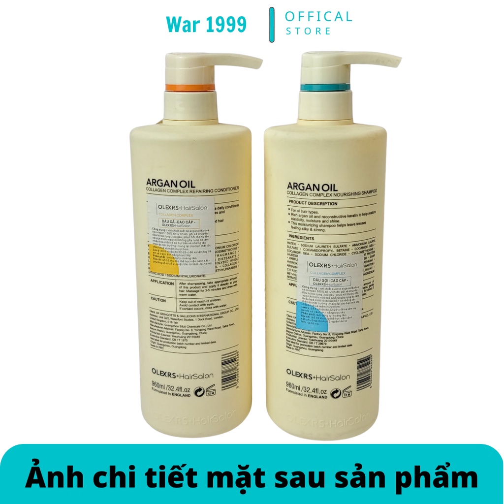 Dầu gội xả Olexrs Hair Salon 500ml - 960ml chính hãng kem ủ tóc phục hồi chống rụng