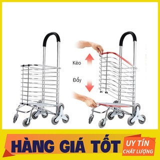 Xe kéo đi chợ, leo cầu thang gấp gọn đa năng xk04