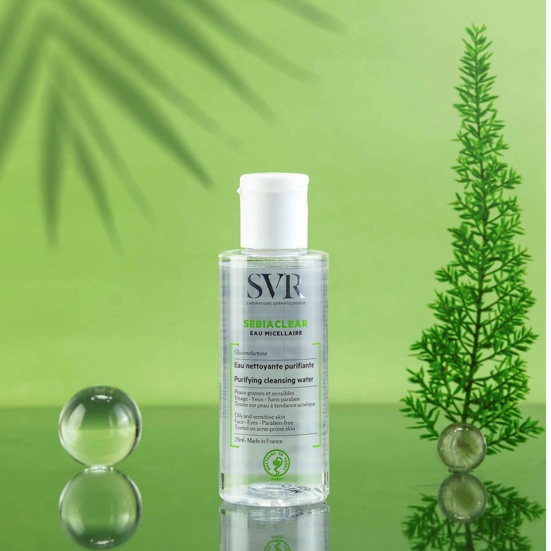 Nước làm sạch da, tẩy trang và giúp loại bỏ dầu cho da SVR SEBIACLEAR EAU MICELLAIRE 75ml