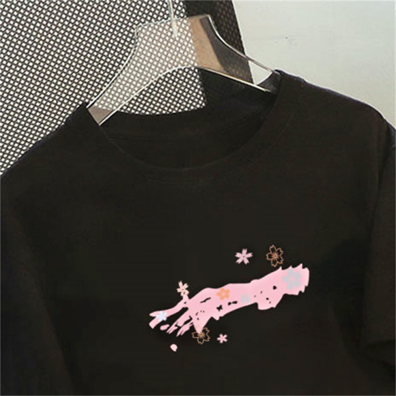 NRVP Áo thun 100% cotton tay ngắn dáng rộng thời trang