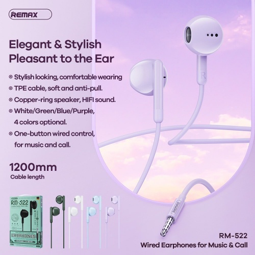 Tai nghe Remax RM-522 3.5mm