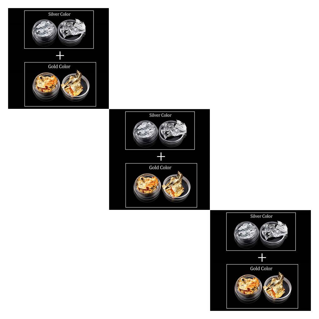 1 / 2 / 3 / 5 Cuộn Giấy Foil Lấp Lánh Dán Móng Nghệ Thuật