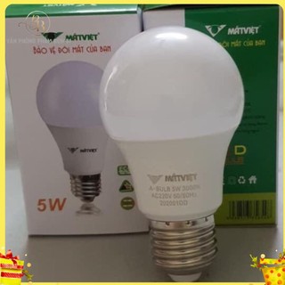 Bóng đèn LED CHỐNG CẬN thay thế 5W Mắt Việt - ánh sáng vàng, tiết kiệm điện