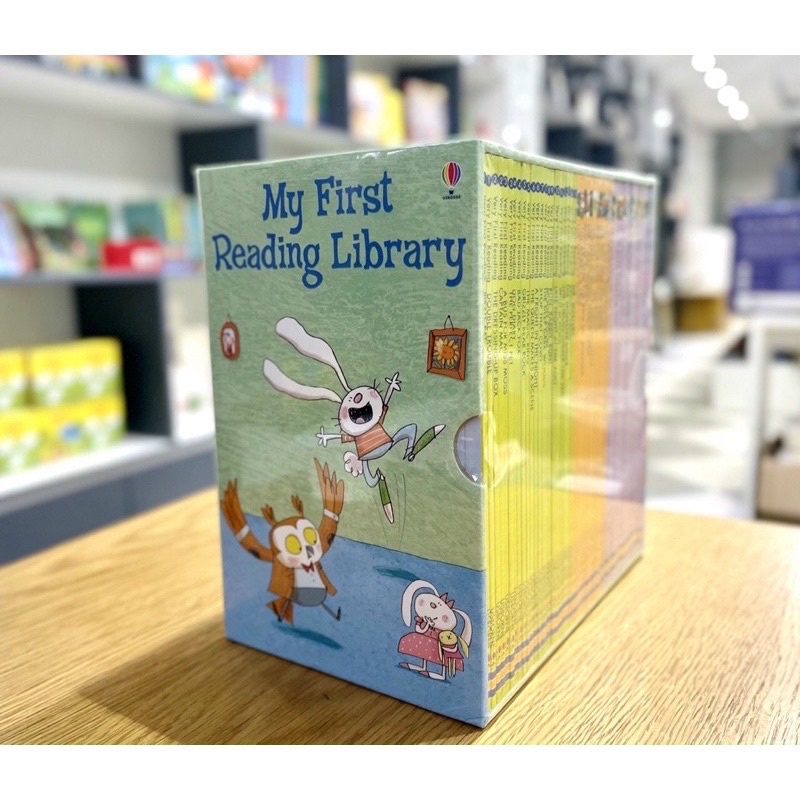 Bộ quà tặng [ KÈM AUDIO] MY FIRST READING LIBRARY - USBORNE XANH