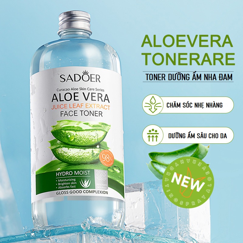 Toner Nha Đam Aloe Vera Juice Leaf Extract 500ml