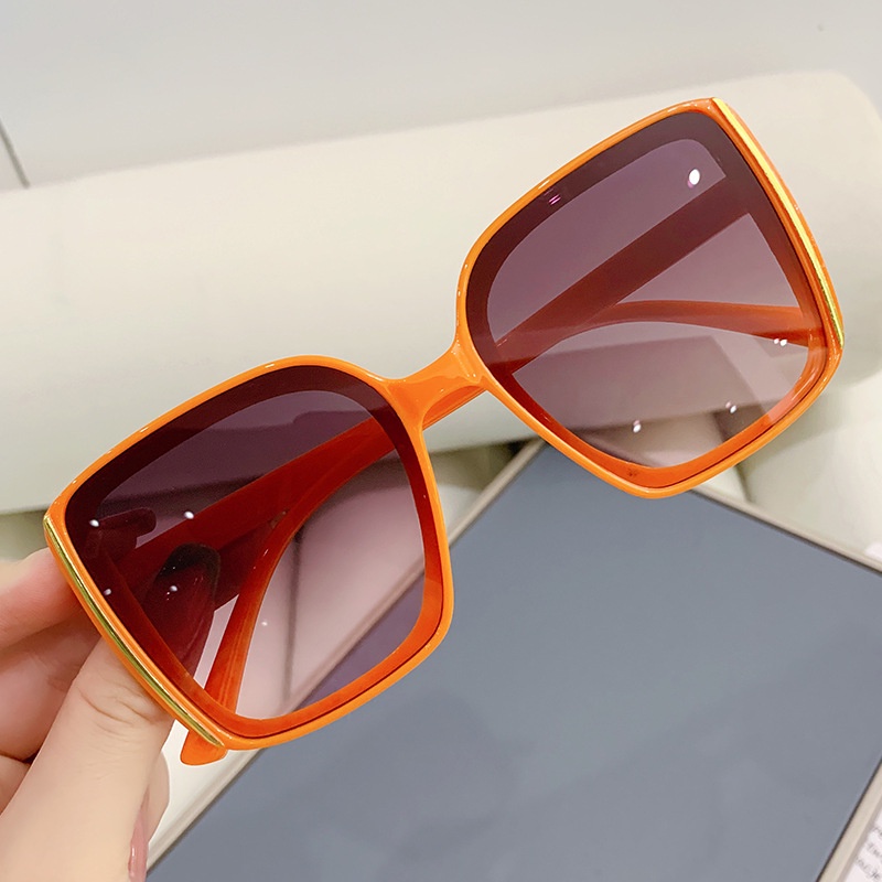 Kính Mát Gọng Vuông Chống Tia UV Phong Cách retro Mới