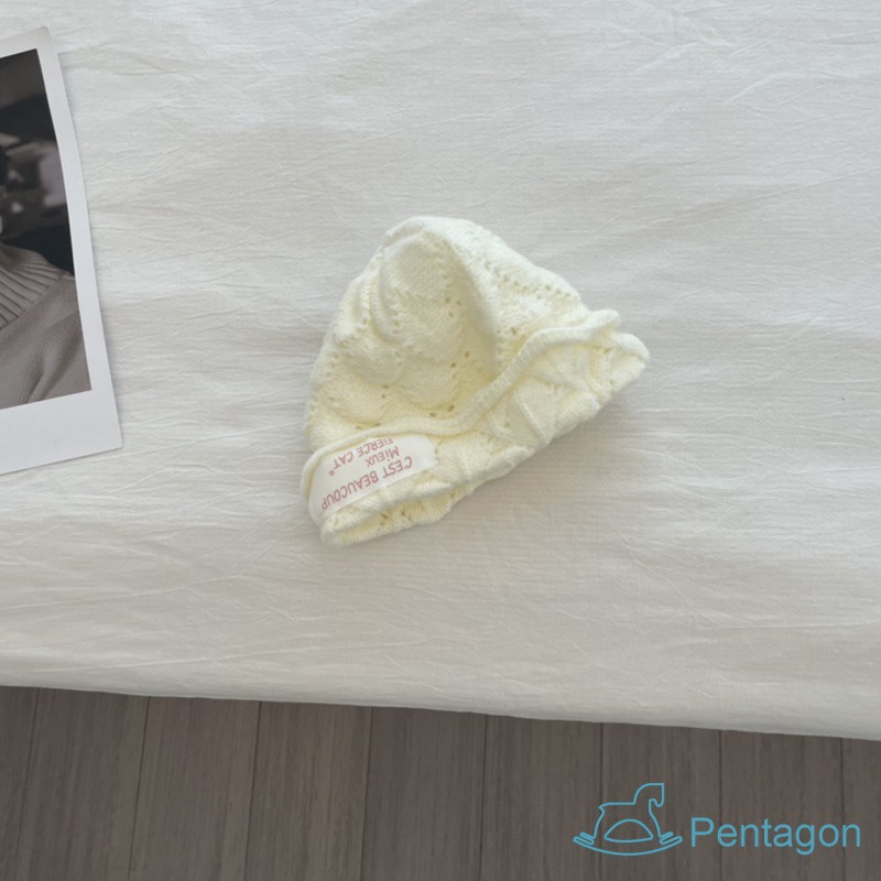 Mũ Len Trùm Đầu Màu Trơn Dễ Thương Cho Bé