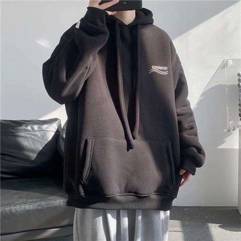 Áo Khoác Hoodie In Hình Bánh Waffle Phong Cách Retro Mỹ Cho Nam