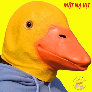 MẶT NẠ CON VỊT trùm đầu cao su hóa trang donald con ngan con ngỗng phù hợp cho Halloween quay video tiktok