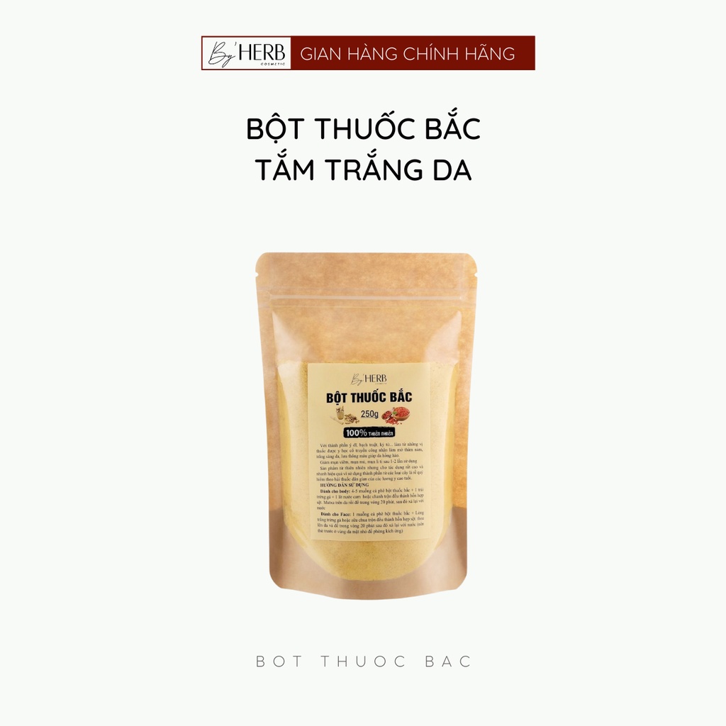 Bột Thuốc Bắc Tắm Trắng Da By'HERB 250g