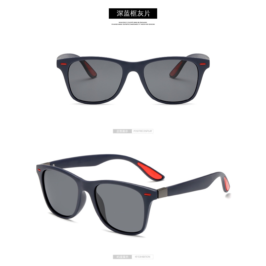 Kính Mát Phân Cực Mặt Vuông Cho Nam Nữ Lái Xe Đạp