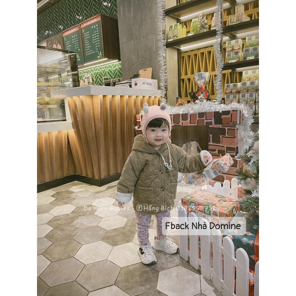 ÁO Khoác trần bông siêu dày , siêu ấm mùa đông cho em bé trai và em bé gái mẫu mới