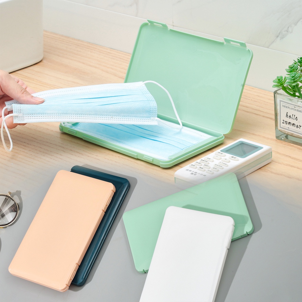 Hộp Đựng Khẩu Trang Chống Bụi, Kiểu Dáng Nhỏ Gọn, Dễ Bỏ Túi, Màu Sắc Trẻ Trung, Đáng Yêu
