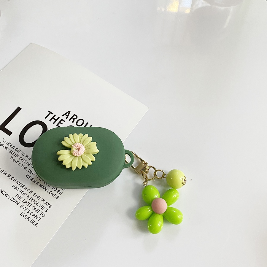 Vỏ Silicon Hình Hoa Cúc Bảo Vệ Hộp Sạc Tai Nghe Sony WF-C500 Sony C500