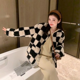 áo lông caro siêu xinh ( có ảnh thật ở cuối)