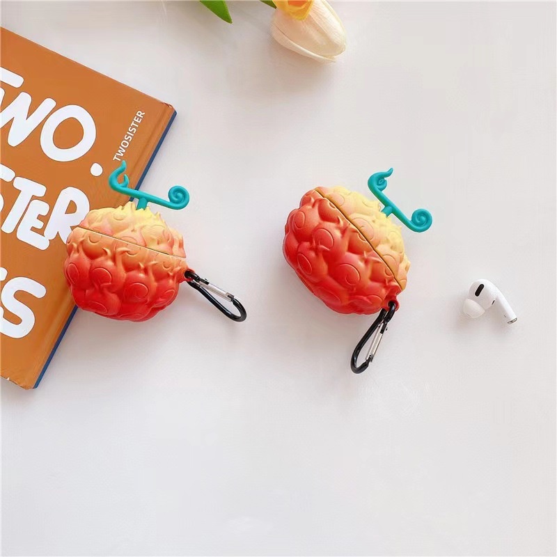 Vỏ Bảo Vệ Hộp Sạc Tai Nghe Bluetooth Không Dây AirPods 1 2 Pro 3 Bằng Silicon Mềm Họa Tiết Hoạt Hình One Piece