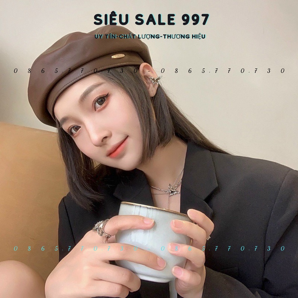 MŨ NỒI DA QC CHẤT DÀY XỊN DÀNH CHO NỮ MANG XINH, NGẦU DỄ PHỐI ĐỒ