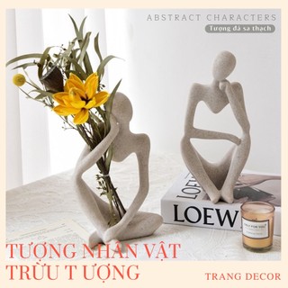 Tượng nhận vật trừu tượng decor trang trí 22x14cm