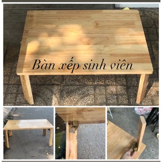 Bàn Gỗ Chân Gỗ Xếp Gọn (R50xD70xC30)