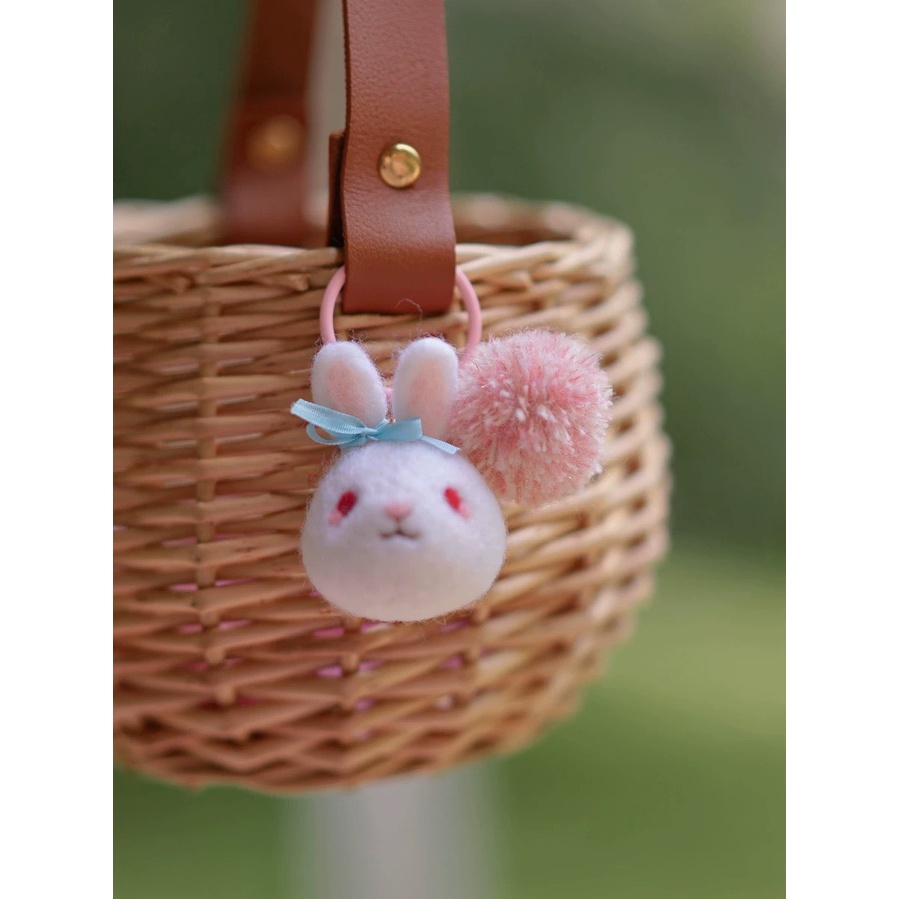 [Có hướng dẫn] Bộ len chọc Tiểu Thỏ dành cho người bắt đầu có hướng dẫn - Needle Felting Hamster