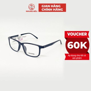 Gọng kính cận thời trang nam nữ NHUNG HIẾU chính hãng Happy nhựa dẻo dáng oval - Lắp mắt kính theo yêu cầu