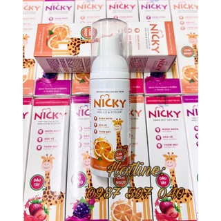 Kem Đánh Răng Dạng Bọt Nicky Cho Bé - An Toàn Khi Nuốt, Chống Sâu Răng - 60ml Chính Hãng