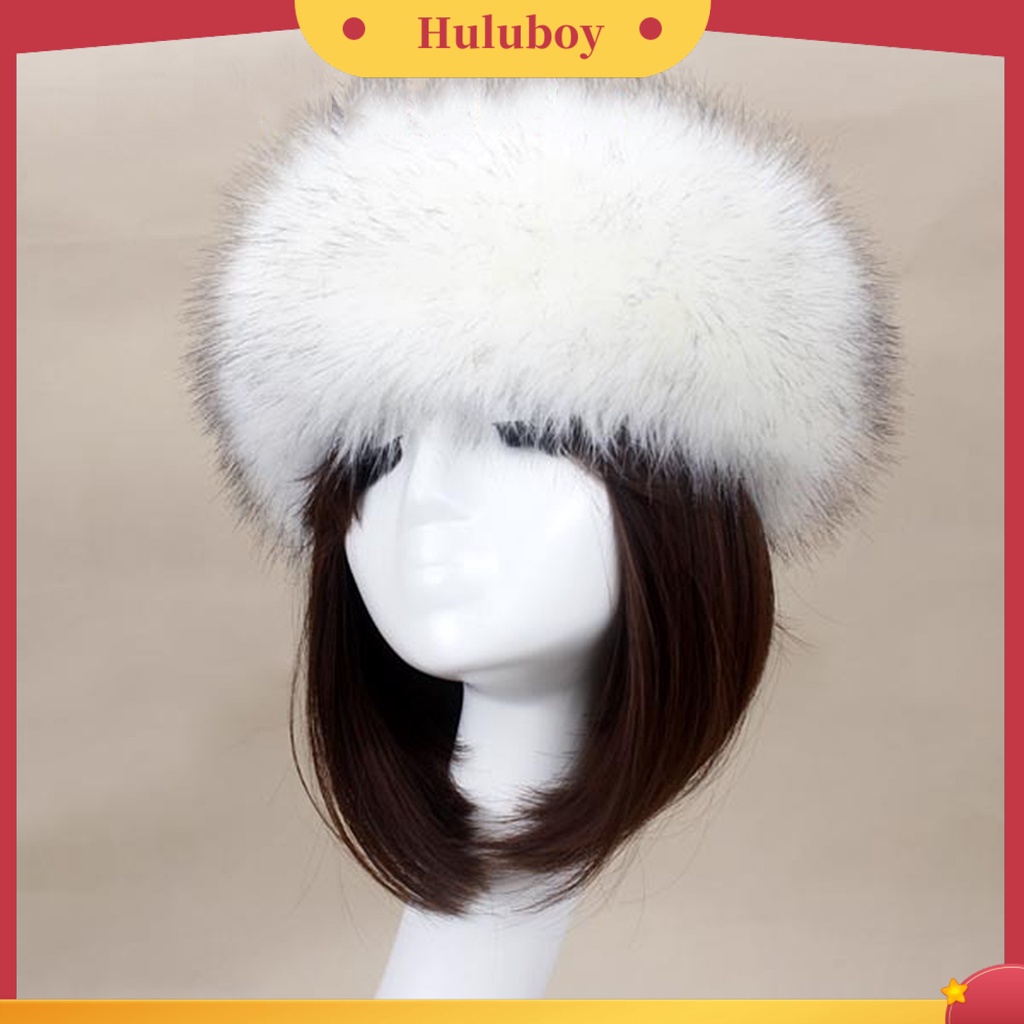 Mũ trùm đầu phối lông thú thời trang thu đông ấm áp cho nữ