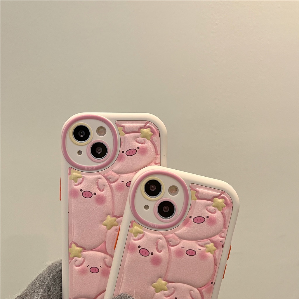 Ốp Điện Thoại Da Viền tpu Dẻo In Họa Tiết Hoạt Hình Góc Tròn Cho iphone 15 pro max 14 pro max 13 pro max 12 pro max
