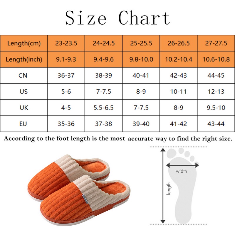 Dép bông đi trong nhà NEUFIGR siêu ấm chống trơn trượt mùa đông phong cách Hàn Quốc cho nam nữ