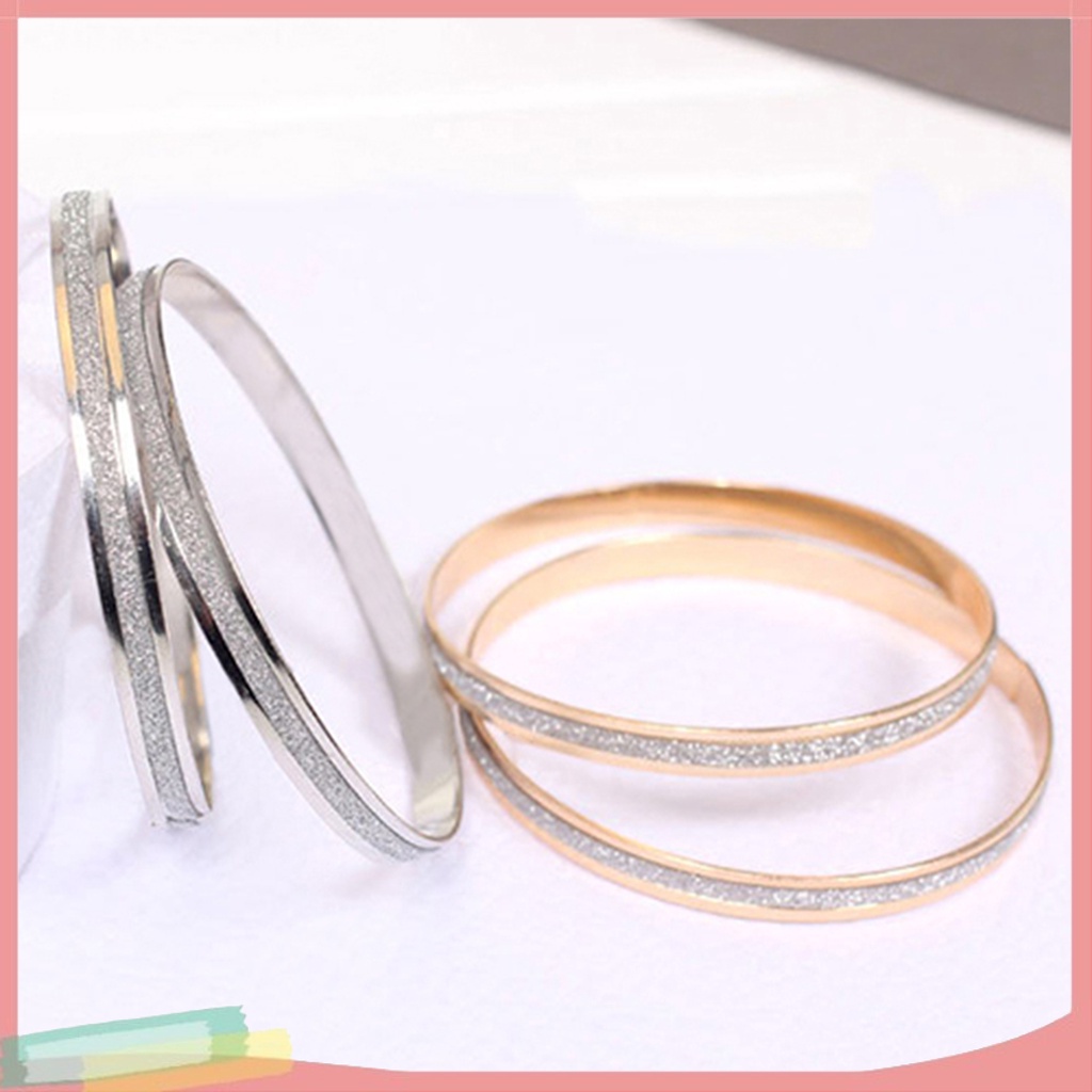 Vòng tay hợp kim mạ vàng / bạc trang trí vòng tròn xinh xắn cho nữ