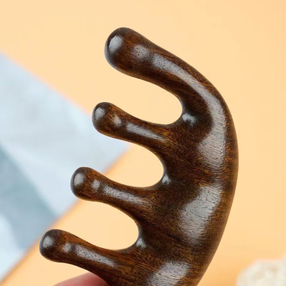 1 Lược Gỗ Đàn Hương Chải Tóc Mát Xa Da Đầu