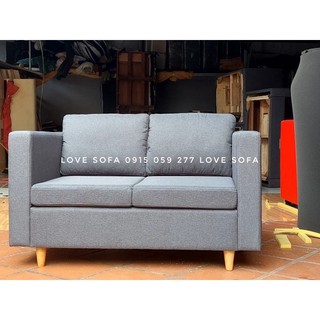 Băng ghế sofa nệm rời dài 1m2 tặng kèm 2 gối tựa lưng decor phòng xinh
