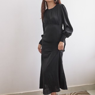 Đầm lụa MAYBI midi nhiều màu