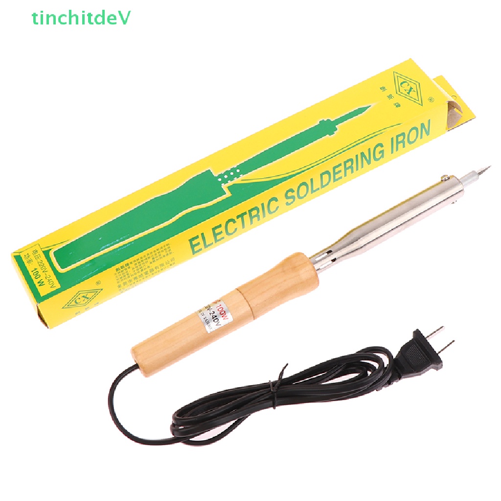 Mỏ Hàn Điện Mini 220V 100W Tay Cầm Gỗ Có Thể Điều Chỉnh Nhiệt Độ