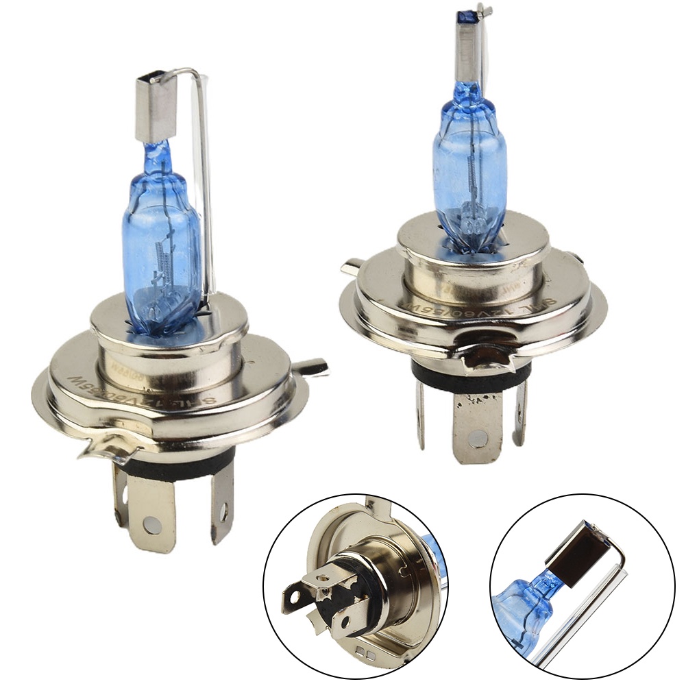 Bóng Đèn Pha Xenon H4 55W 12V Ánh Sáng Trắng Siêu Sáng