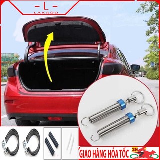 Lò xo tự động mở cốp xe hơi dòng sendan lò xo cứng cao cấp vòng đai cao su bắt ốc đầy đủ phụ kiện