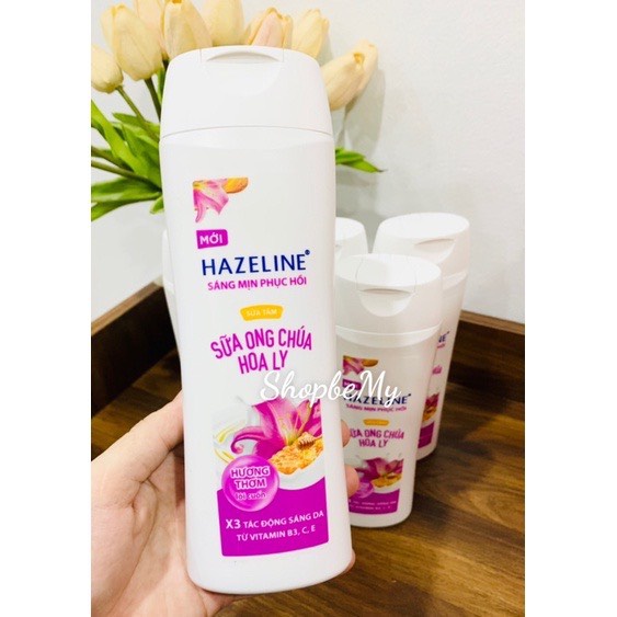 Sứa tắm Hazeline ong chúa hoa ly 300g sáng mịn phục hồi