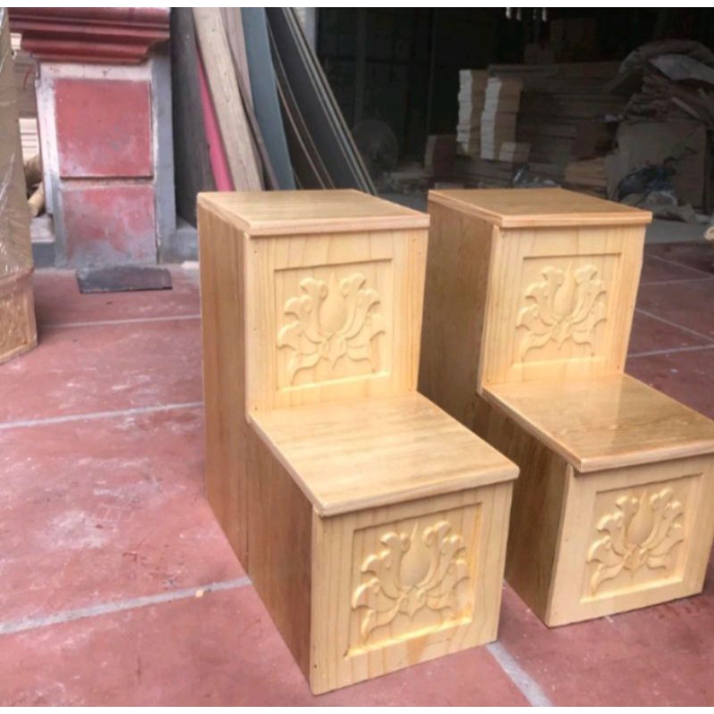 Bục nhị cấp kê hai bên thần tài  chắc chắngiá tại xưởng nhà làm