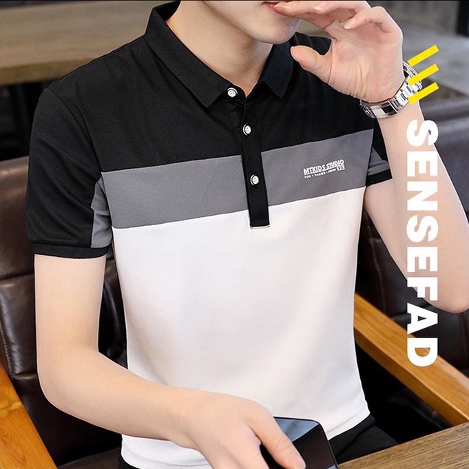Áo thun polo nam có cổ tay ngắn mẫu đẹp 2023 chất thun cotton 4c thoải mái thoáng mát lịch lãm
