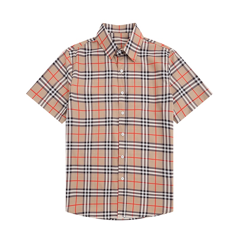 Áo Sơ Mi Tay Ngắn Họa Tiết Sọc Caro Phong Cách Thời Trang Đường Phố