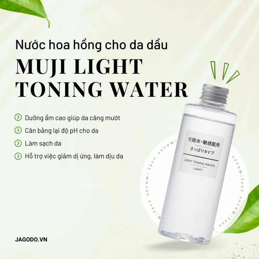 Auth- Nước hoa hồng làm trắng sáng da Muji Toner cân bằng da 200ml NhậtBản